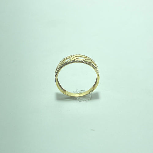 Bague 58 Bague fine en or jaune 18 carats 2,50 g 58 Facettes 260078
