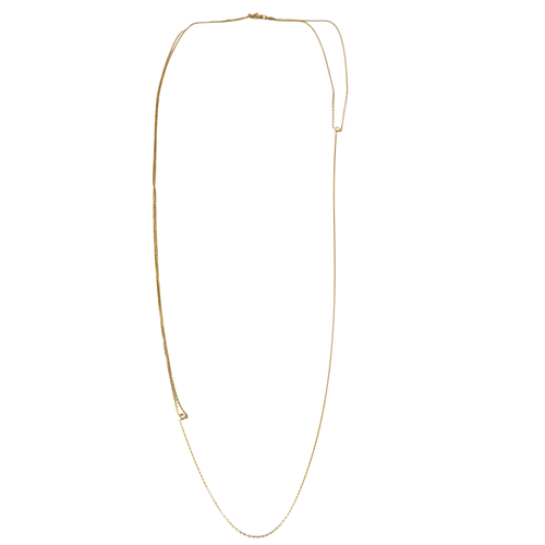 Collier Collier double rang en or jaune 18 carats et diamants 58 Facettes BO/250062