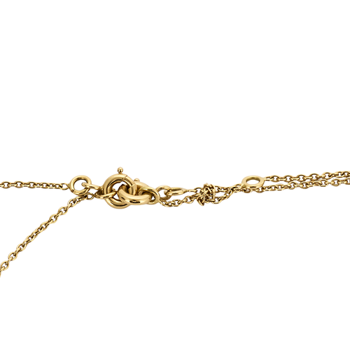 Collier Collier double rang en or jaune 18 carats et diamants 58 Facettes BO/250062