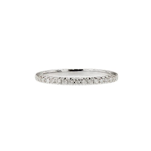 Bague 54 Bague éternité - en or blanc 18 kt et diamants 0,40 ct 58 Facettes 39948