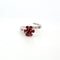 Bague 57 Bague en or jaune et blanc 18 ct avec rubis et diamants 58 Facettes