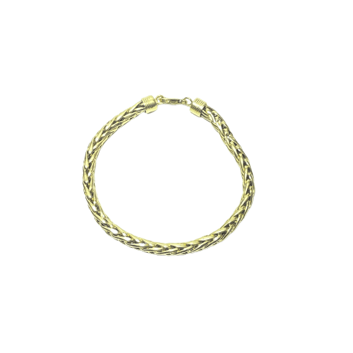Gourmette tressée en or jaune 18 carats 58 Facettes 260048