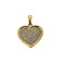 Pendentif Pendentif cœur en deux ors 18 carats et diamants 58 Facettes BO/250027