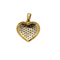 Pendentif Pendentif cœur en deux ors 18 carats et diamants 58 Facettes BO/250027