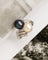 Bague 52 Bague toi et moi en platine avec perles et diamants baguette 58 Facettes A12039