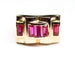 Bague 60 Bague tank en or rose 18 carats et rubis Verneuil 58 Facettes A12009