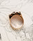 Bague 60 Bague tank en or rose 18 carats et rubis Verneuil 58 Facettes A12009