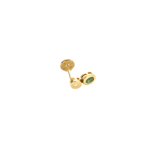 Boucles d'oreilles Boucles d’oreilles - Or jaune 18 carats, émeraudes et diamants 58 Facettes BO/250048
