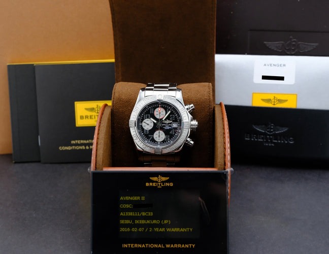 Montre Breitling Avenger II - Montre automatique A13381 en acier 43 mm 58 Facettes BTL/AVG/071