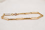 Bracelet Bracelet maille trombone en or jaune 18 carats 58 Facettes 3755
