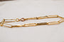 Bracelet Bracelet maille trombone en or jaune 18 carats 58 Facettes 3755
