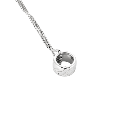 Collier Chopard - Collier en or blanc 18 carats avec pendentif cylindrique 58 Facettes BO/250030