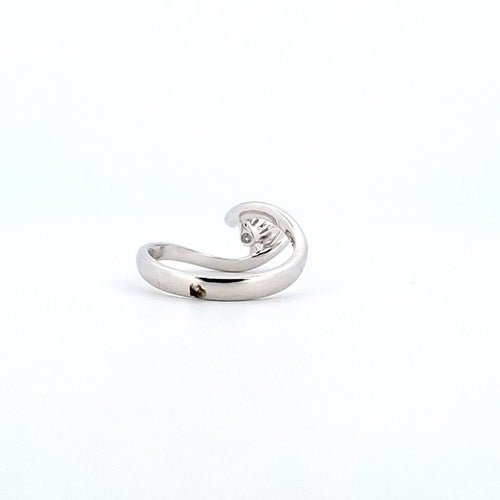 Bague 56 Bague solitaire - Diamant naturel 0,40 ct en or blanc 18 ct 58 Facettes
