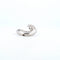 Bague 56 Bague solitaire - Diamant naturel 0,40 ct en or blanc 18 ct 58 Facettes