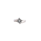 Bague 51 Bague solitaire - Diamant naturel 0,77 ct en or blanc 18 ct 58 Facettes