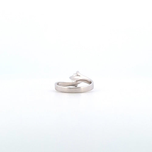Bague 51 Bague solitaire - Diamant naturel 0,77 ct en or blanc 18 ct 58 Facettes