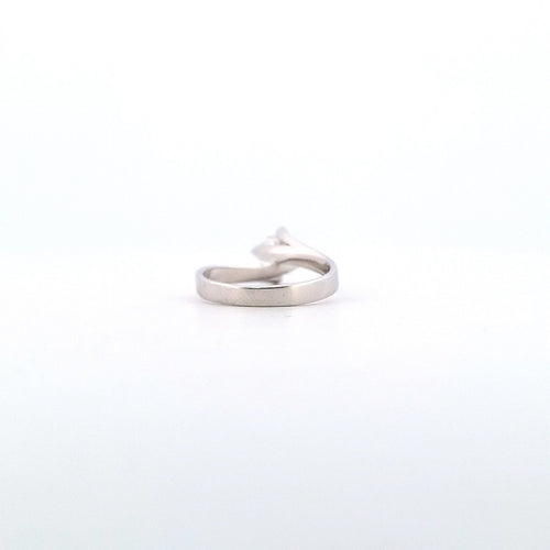 Bague 51 Bague solitaire - Diamant naturel 0,77 ct en or blanc 18 ct 58 Facettes