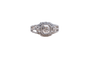 Bague 52 Bague ajourée en or blanc 18 carats sertie de diamants 58 Facettes 3875