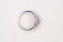 Bague 52 Bague ajourée en or blanc 18 carats sertie de diamants 58 Facettes 3875