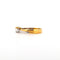 Bague 57 Solitare - Bague en or blanc et jaune 18 ct avec diamant 0,66 ct 58 Facettes