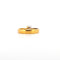 Bague 57 Solitare - Bague en or blanc et jaune 18 ct avec diamant 0,66 ct 58 Facettes