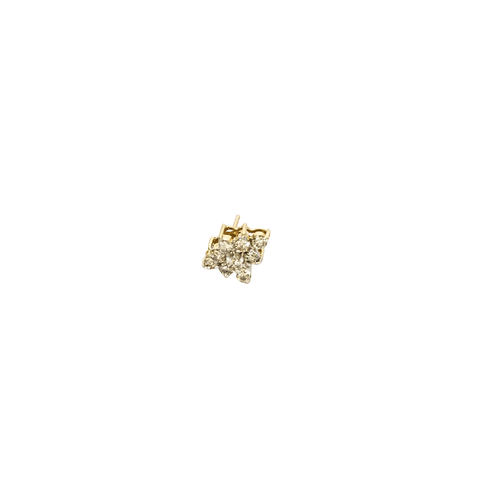 Boucles d'oreilles Boucles d’oreilles - Motif floral en or jaune et diamants 58 Facettes BO/250025