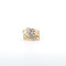 Bague 53 Bague en or jaune et blanc 18 kt avec diamants 58 Facettes
