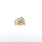 Bague 53 Bague en or jaune et blanc 18 kt avec diamants 58 Facettes