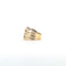 Bague 53 Bague en or jaune et blanc 18 kt avec diamants 58 Facettes