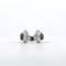 Bague 54 Bague en or blanc 18 K - Diamants blancs et noirs 58 Facettes
