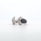 Bague 54 Bague en or blanc 18 K - Diamants blancs et noirs 58 Facettes