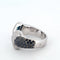 Bague 54 Bague en or blanc 18 K - Diamants blancs et noirs 58 Facettes