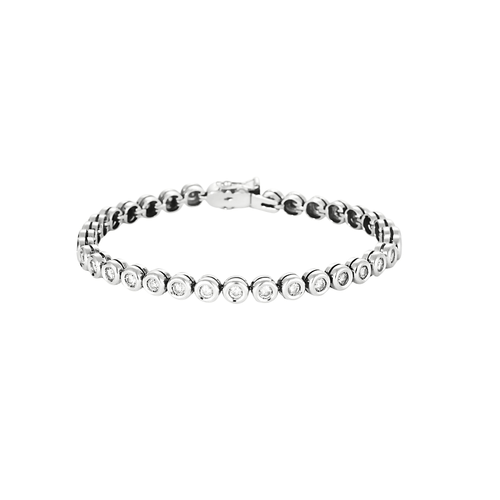 Bracelet Bracelet rivière - Bracelet en or blanc 18 carats et diamants 58 Facettes BO/250058