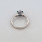 Bague 57 Bague en or blanc 18 ct avec saphirs naturels et diamants naturels 58 Facettes