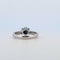 Bague 57 Bague en or blanc 18 ct avec saphirs naturels et diamants naturels 58 Facettes