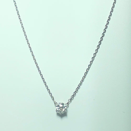 Collier Chaîne - Collier en or blanc 18 carats avec diamant, 3,75 g 58 Facettes 260039