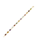 Bracelet Bracelet en or jaune 18 carats et pierres fines ovales 58 Facettes BO/250050