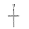 Pendentif Pendentif croix en or blanc 750 serti de diamants 58 Facettes BO/250075