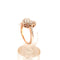 Bague 51 Bague cœur en or rose 18 kt avec diamants 58 Facettes