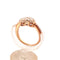 Bague 51 Bague cœur en or rose 18 kt avec diamants 58 Facettes