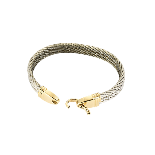 Bracelet Fred Force 10 - Bracelet en or jaune 18 carats et acier 58 Facettes BO/250055/