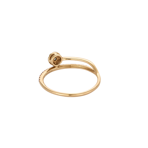 Bague 52 Bague en or rose 750 saphirs roses et diamants 58 Facettes BO/250077