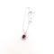 Collier Collier avec pendentif - Or blanc 18 kt, rubis et diamants naturels 58 Facettes