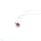 Collier Collier avec pendentif - Or blanc 18 kt, rubis et diamants naturels 58 Facettes