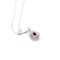 Collier Collier avec pendentif - Or blanc 18 kt, rubis et diamants naturels 58 Facettes