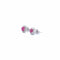 Boucles d'oreilles Boucles d’oreilles créoles en or blanc 18 ct avec rubis et diamants 58 Facettes
