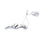Collier Collier et pendentif serpent - Or blanc 18 K et diamants 58 Facettes