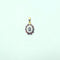 Pendentif Pendentif rosace - Or jaune 18 carats et pierres rouges et blanches 58 Facettes 260097