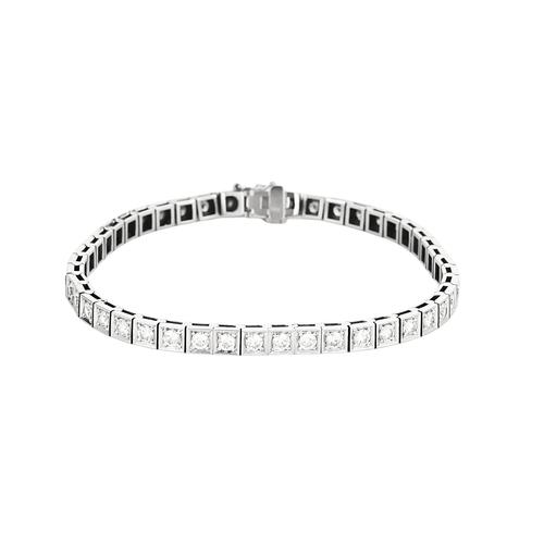 Bracelet Bracelet rivière en or blanc 585 et diamants taille brillant 58 Facettes BO/250021/