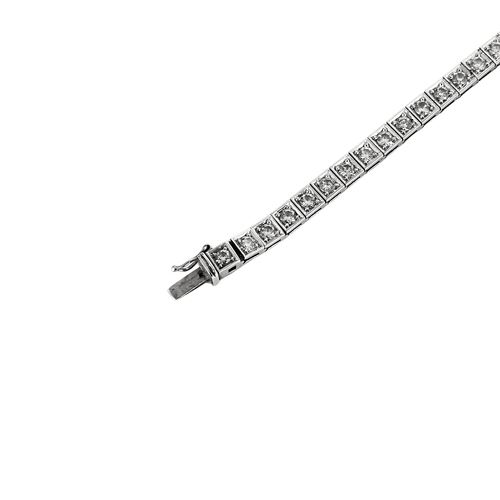 Bracelet Bracelet rivière en or blanc 585 et diamants taille brillant 58 Facettes BO/250021/